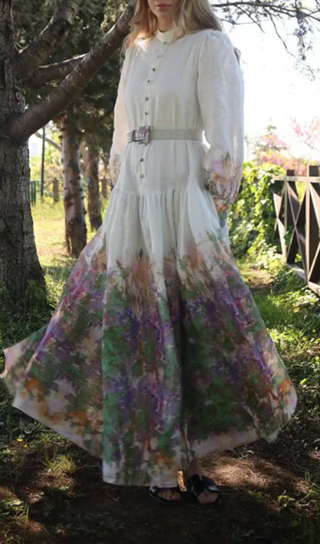 Huela Artistic Flow Maxi Dress