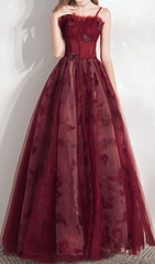 Harriet Red Butterfly Corset Maxi Gown