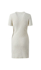 Glamorous Black Embellished Tweed Mini Dress