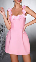Hadrien Pink Blossom Mini Dress