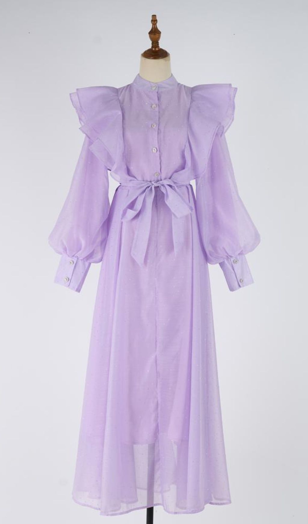 Jolanda Sparkle Ruffle Maxi Dress