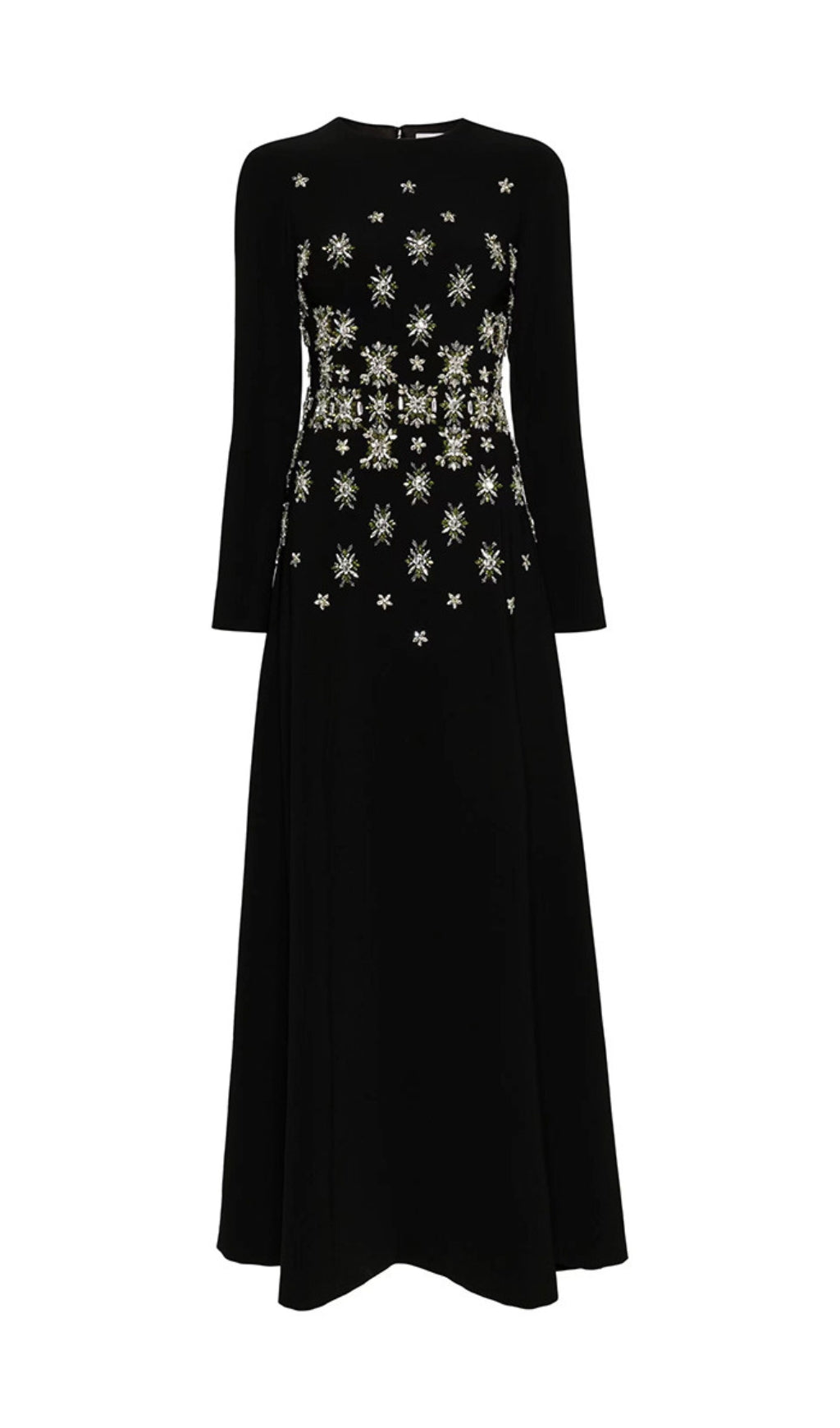 Dahl Glamorous Crystal Embellished Black Maxi Dress