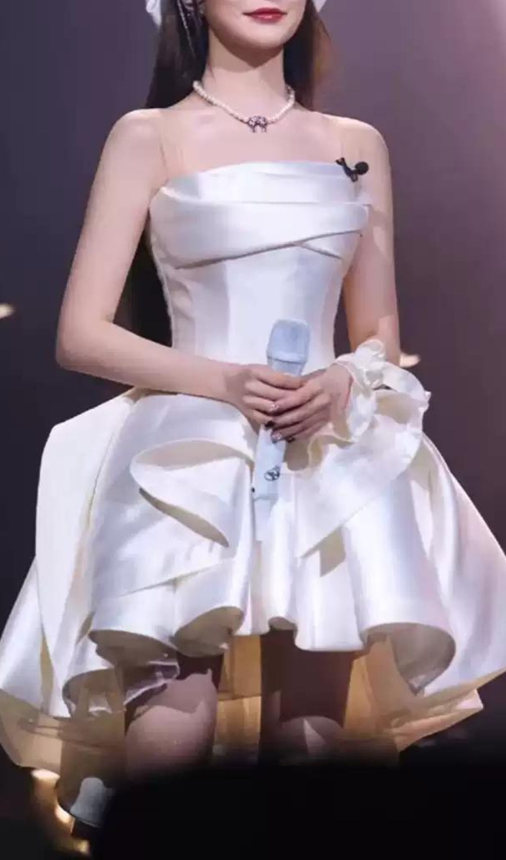 Beste Luxe White Strapless Mini Dress