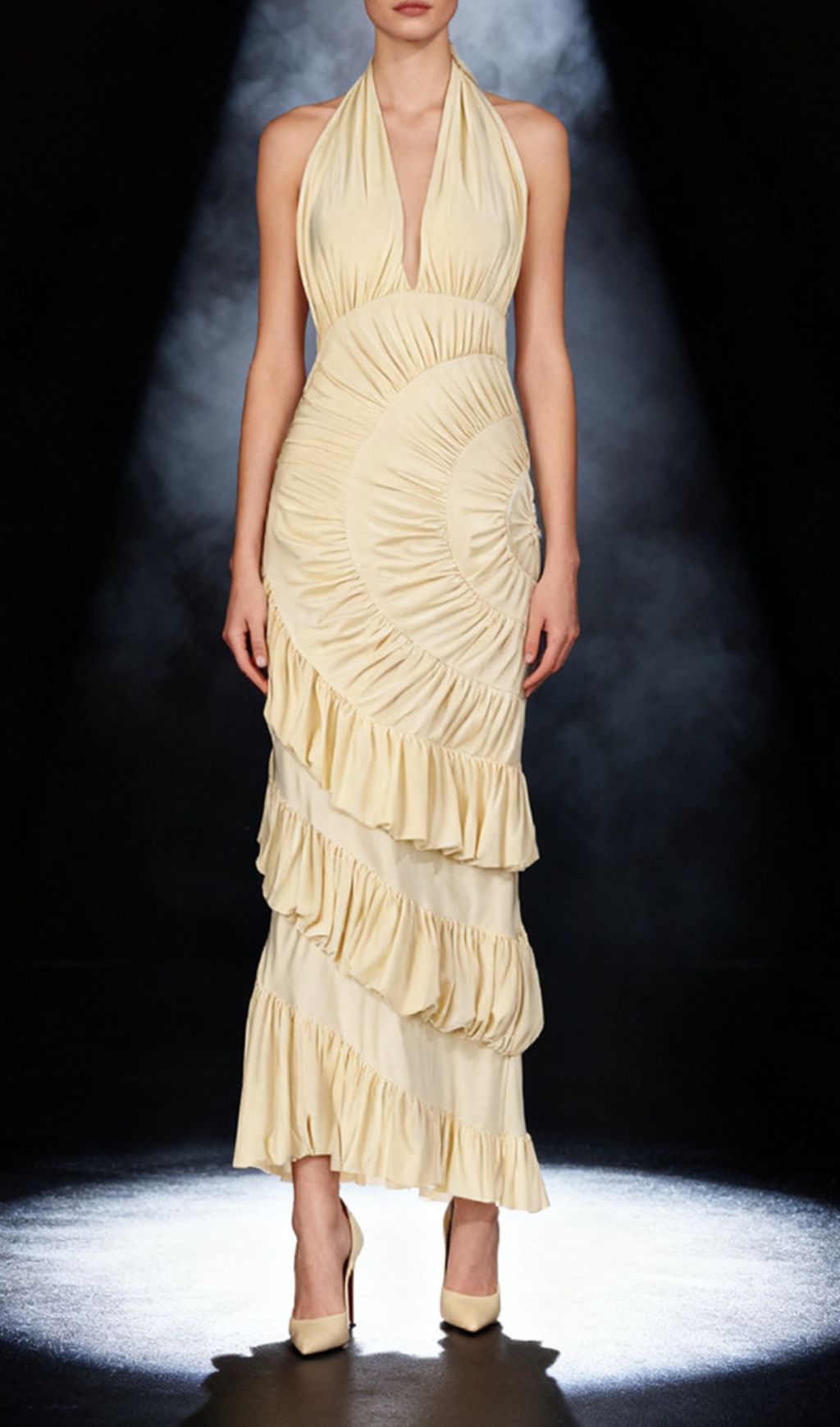 Ineke Halter Ruffle Maxi Dress
