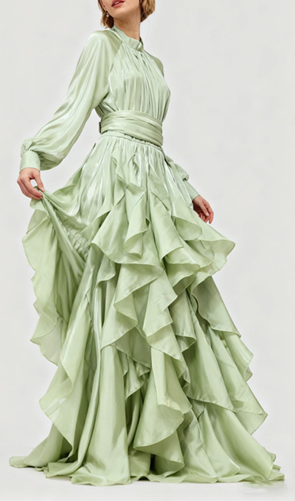 Joop Romantic Ruffle Maxi Dress