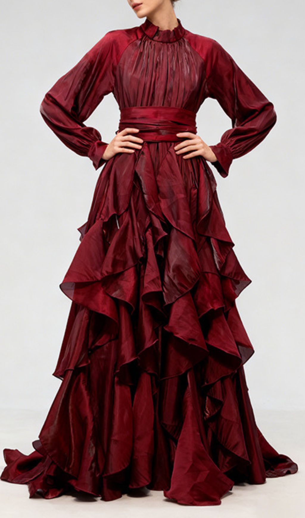 Joop Romantic Ruffle Maxi Dress