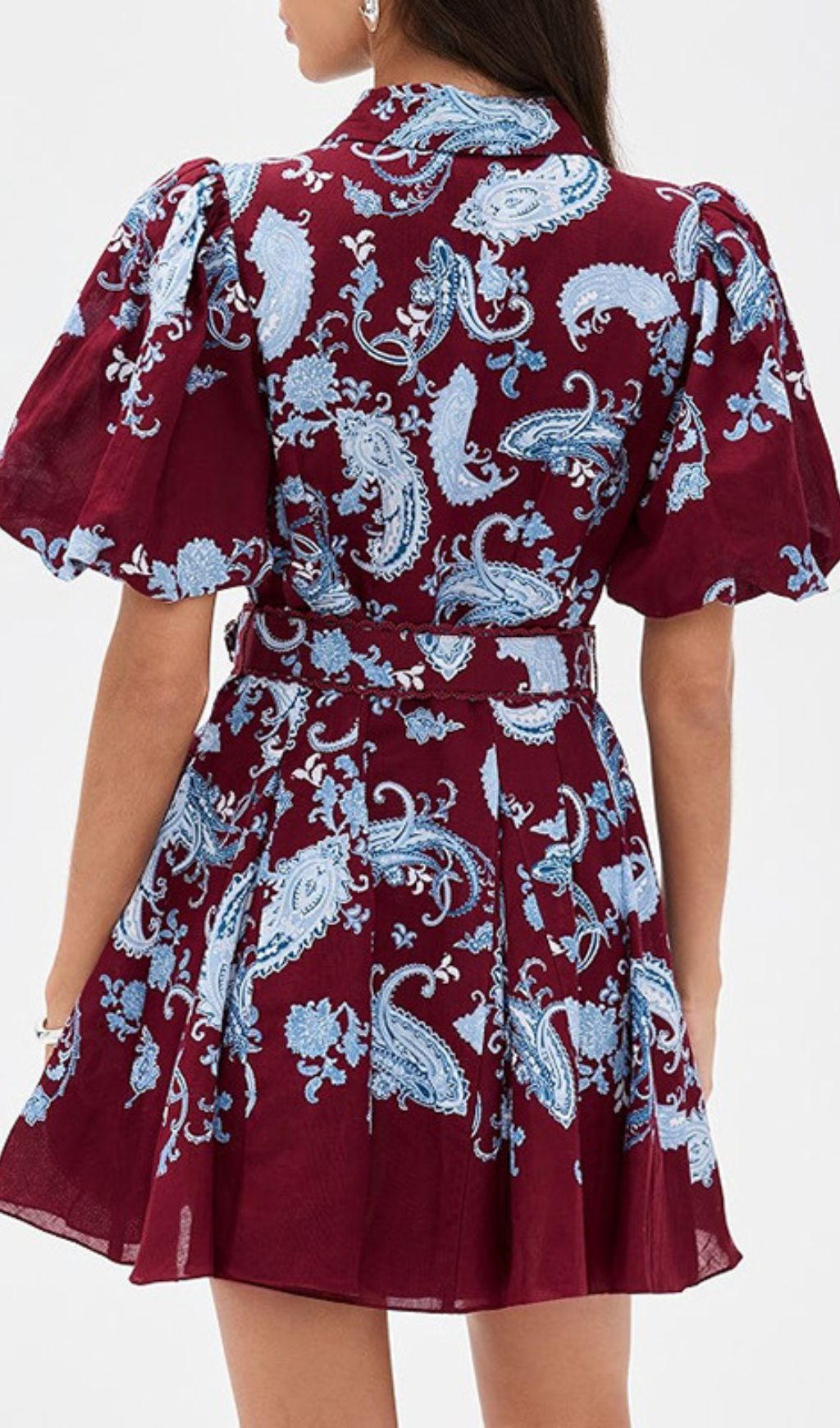 Women's Ilione Paisley Print Belted Mini Dress