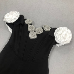 Elegant Floral Off-Shoulder Maxi Dress