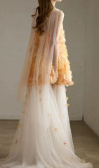 Dariel Ethereal Petal Embellished Maxi Dress