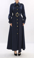 Josette Elegant Navy Maxi Dress