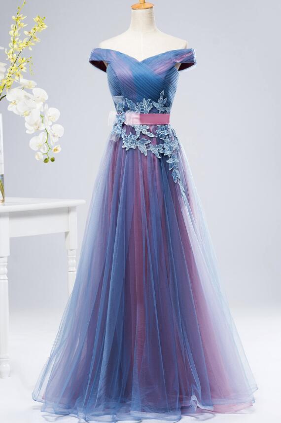 Stunning Off Shoulder Long Party Dress
