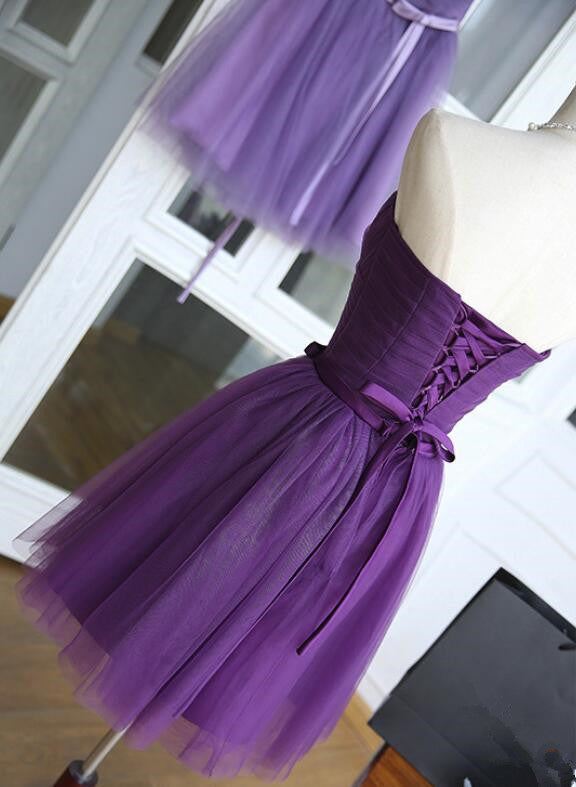 Lovely Purple Homecoming Dress