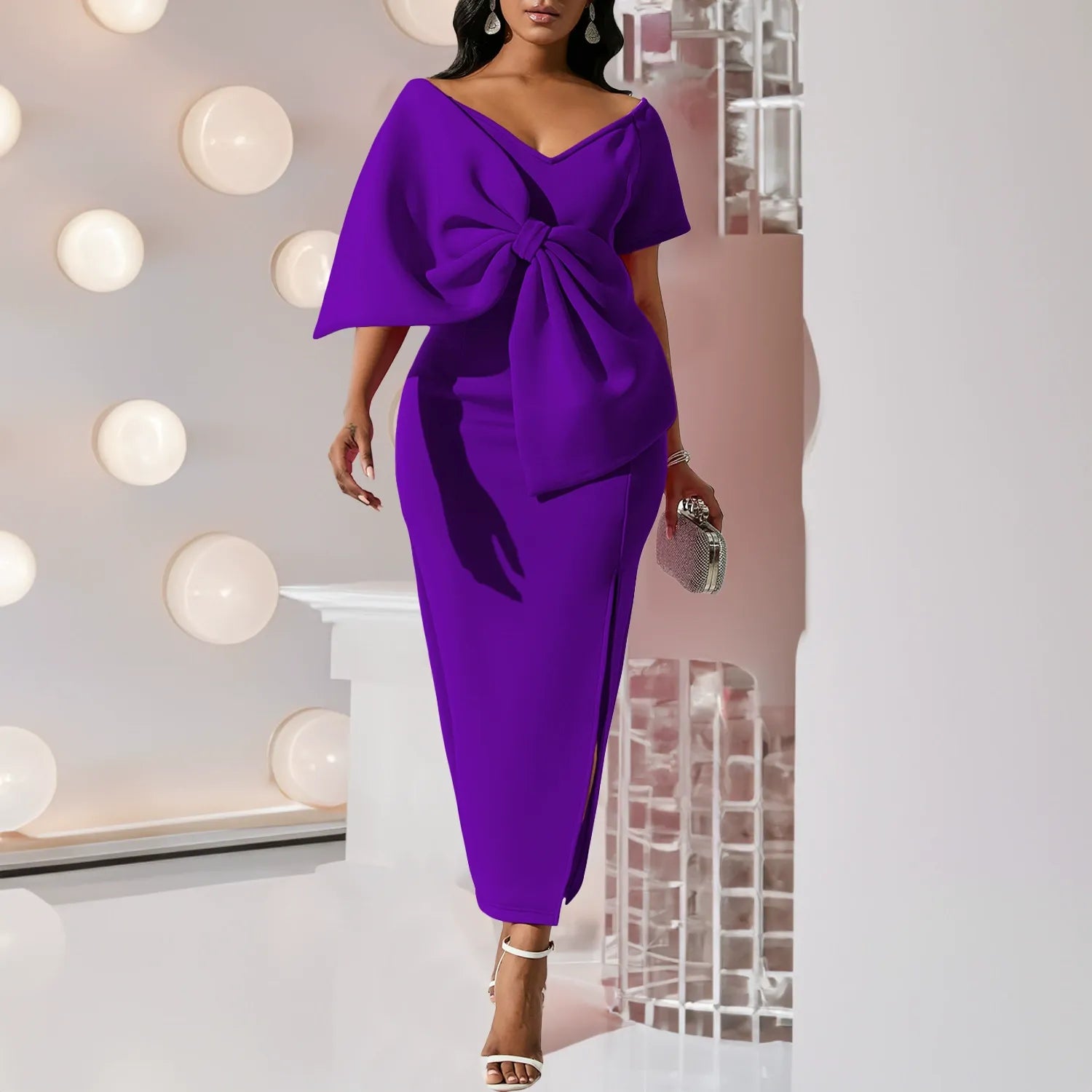 Head-Turning Batya Bow Corset Mini Dress