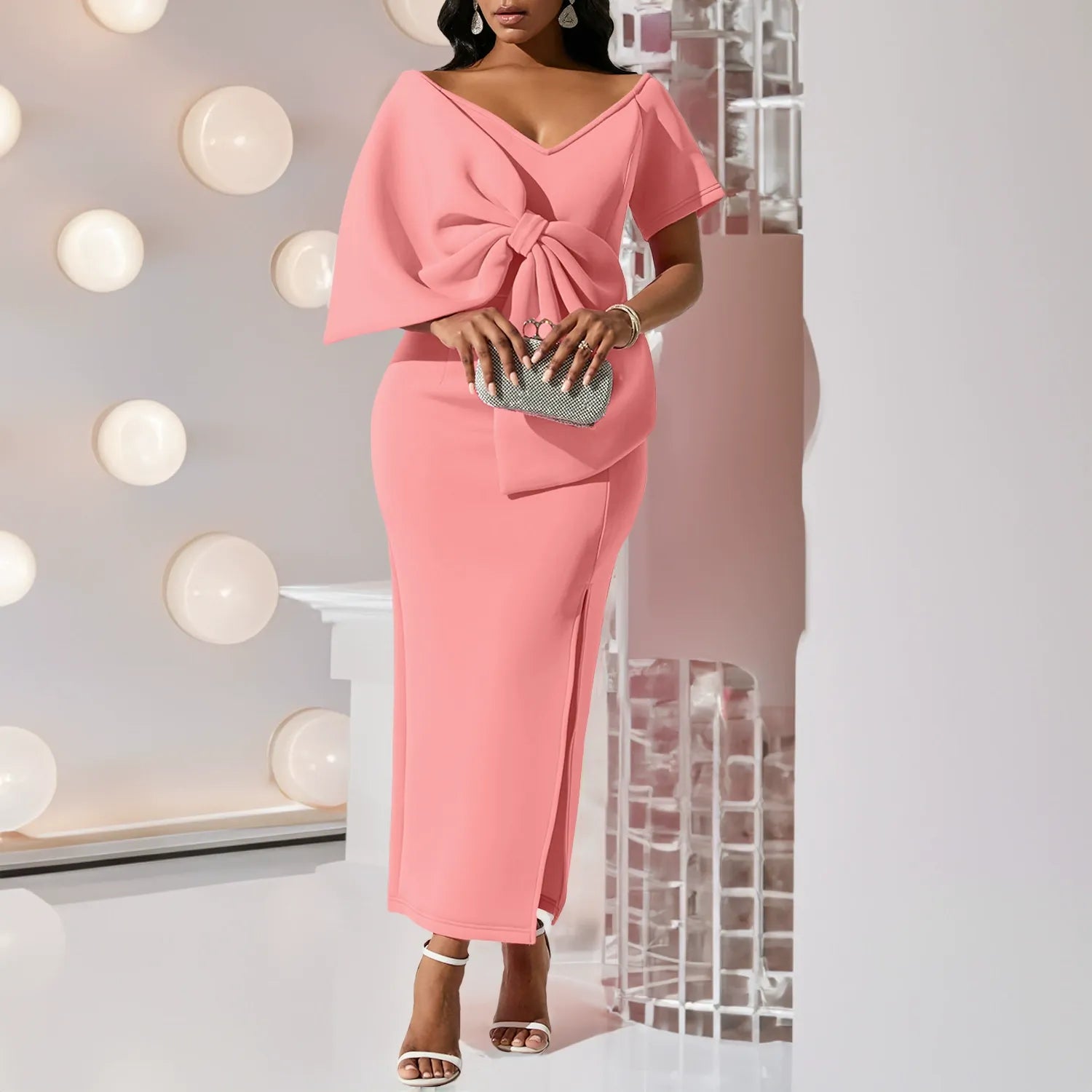 Head-Turning Batya Bow Corset Mini Dress