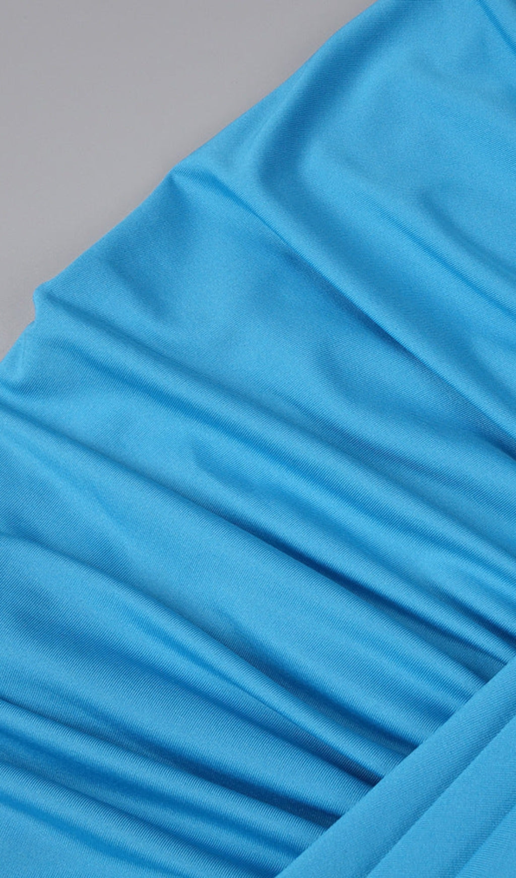 Lily Draped Cutout Maxi Dress in Blue